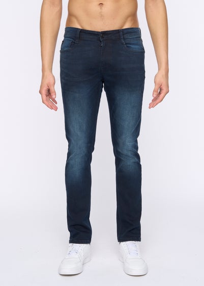 Duck & Cover Black/Blue Maylead Slim Fit Jeans