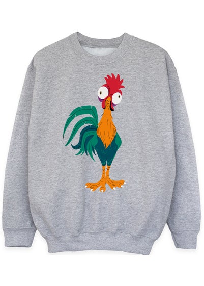 Disney Grey Moana Hei Hei Kids Heather Sweatshirt (3-13 Years)