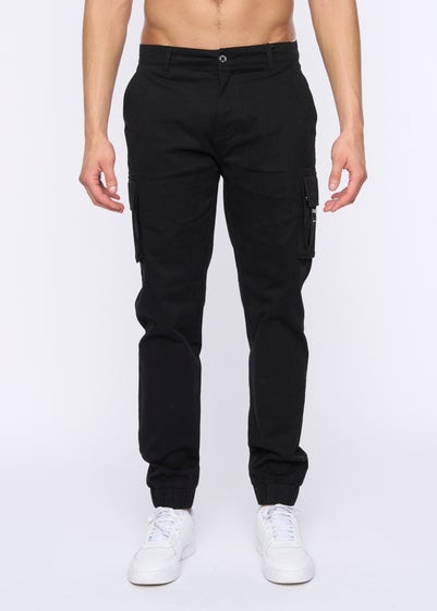 Duck & Cover Black Chemmer Woven Jog Pants