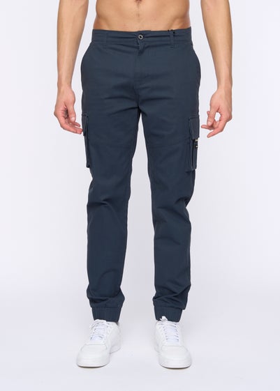 Duck & Cover Navy Chemmer Woven Jog Pants