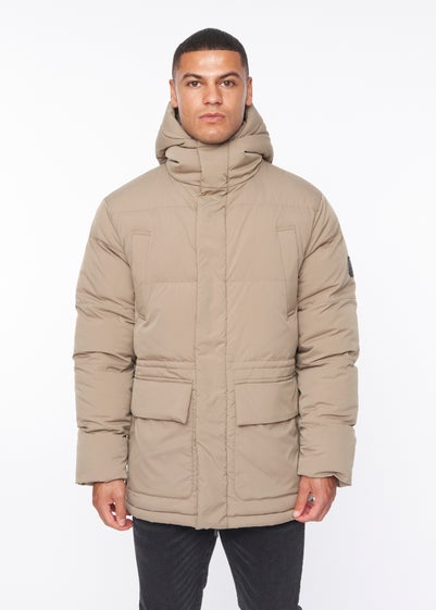 Duck & Cover Beige Fletchley Puffer Jacket