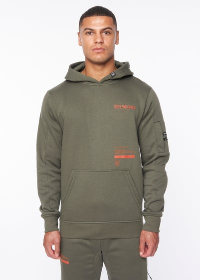 Duck & Cover  Dark Olive Heningys Hoodie