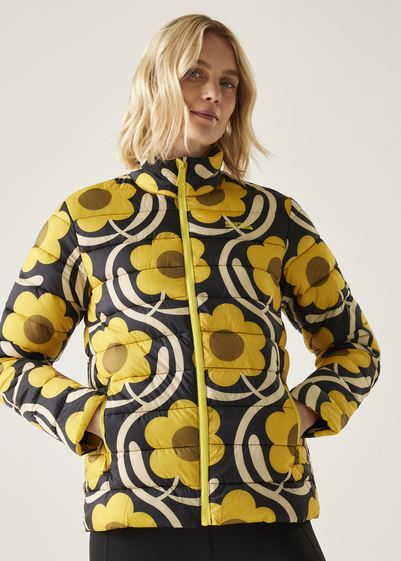 Regatta Apple Blossom Yellow Orla Printed Baffled Jacket