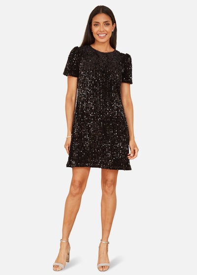 Mela Black Sequin Tunic