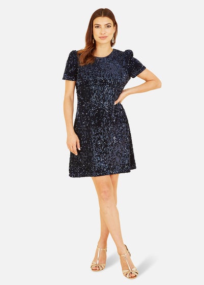 Mela Navy Sequin Tunic