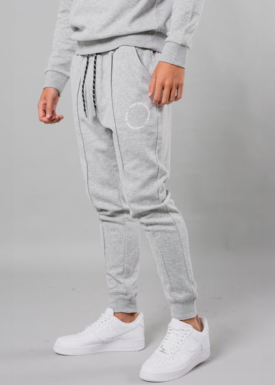 Tokyo Laundry Light Grey Centre Seam Drawstring Joggers