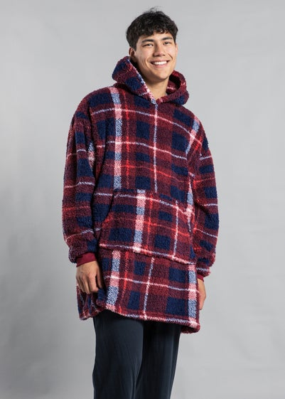 Tokyo Laundry Blue Checked Hooded Blanket