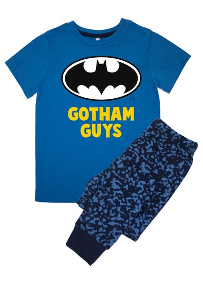 DC Comics Batman Gotham Guys Kids Blue Camo Pyjamas (3-8 Years)