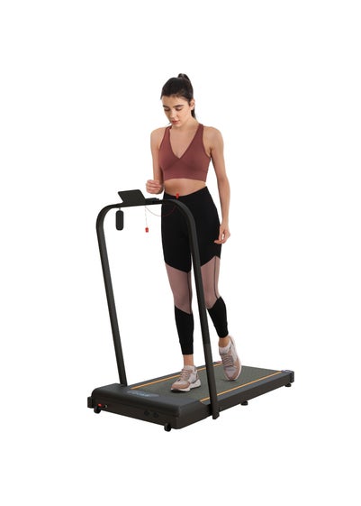 SPORTNOW 2.5HP Folding Treadmill Walking Pad w/ LED Display Orange