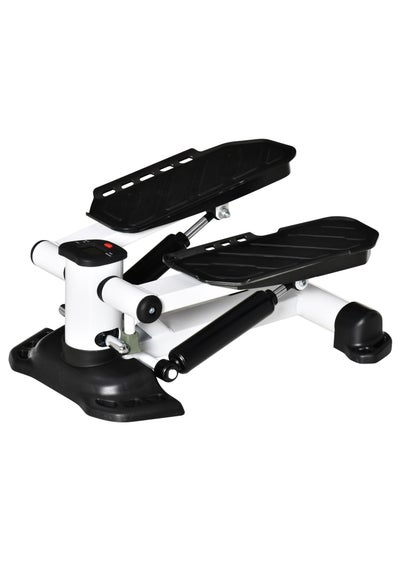 HOMCOM Portable Mini Stepper Step Machine for Home Gym Office Exercise Workout