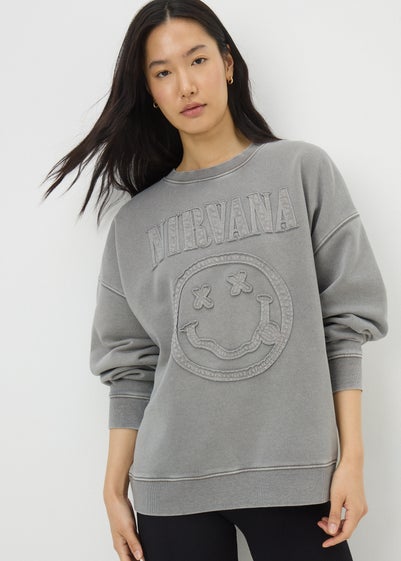 Charcoal Washed Nirvana Sweatshirt