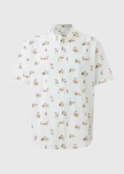 White Hula Shirt