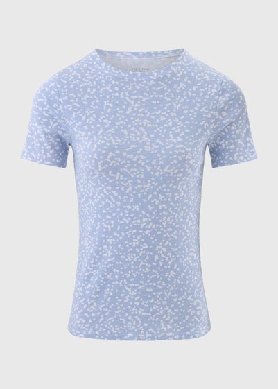 Blue Spot Fitted Top