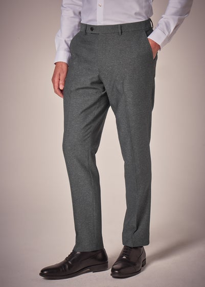 Taylor & Wirght Aston Charcoal Tailored Fit Trousers