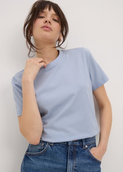 Blue Crew Neck T-Shirt