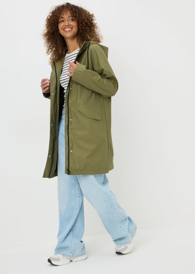 Khaki Showerproof Parka Jacket