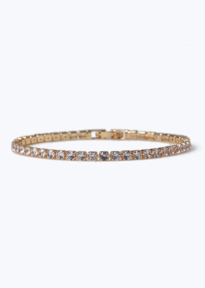 Muse Gold Cubic Zirconia Tennis Bracelet