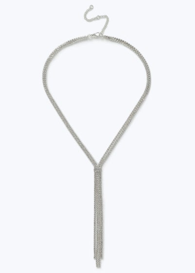 Muse Silver Multirow Cup Chain Necklace