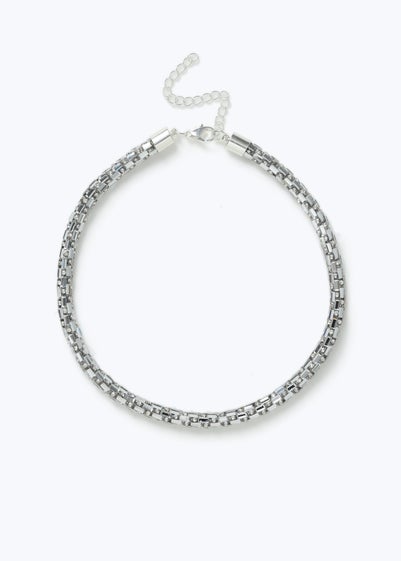 Muse Silver Jelly Disco Necklace