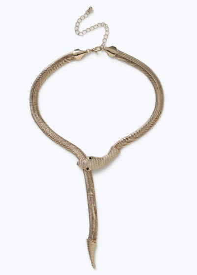 Muse Gold Snake Necklace