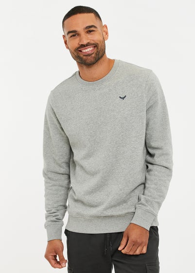 Threadbare Light Grey Crew Neck Sweatshirt