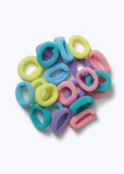 Muse 25 Pack Multicolour Pastel Mini Hair Bobbles