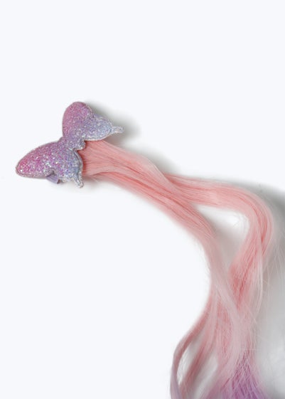 Muse Pink Ombre Butterfly Fake Hair Clip