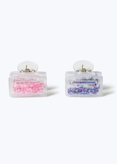 Muse 2 Pack Multicolour Star Mini Hair Claw Clips