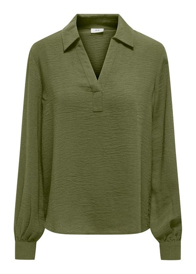 JDY Green Long Sleeve Blouse