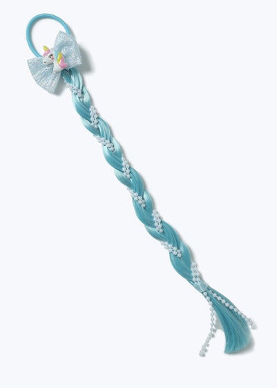 Muse Blue Unicorn Pearl Fake Hair Plait