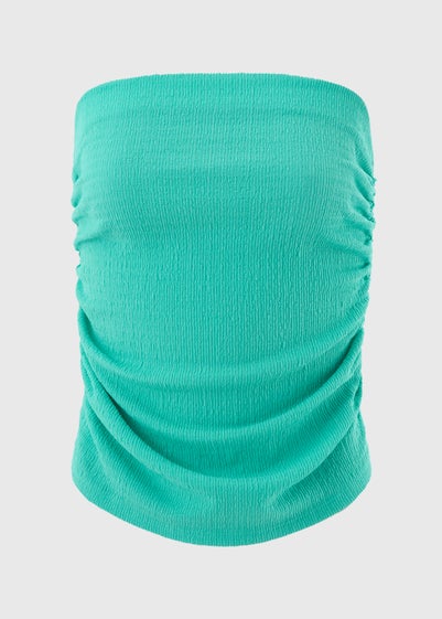 Green Bandeau Top