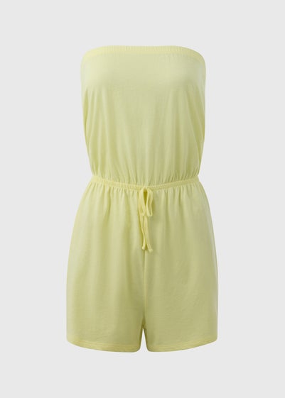 Yellow Bandeau Playsuit