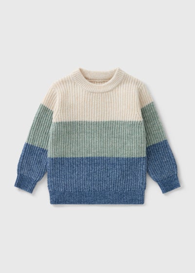 Boys Multicolour Colour Block Knit Jumper (1-7yrs)