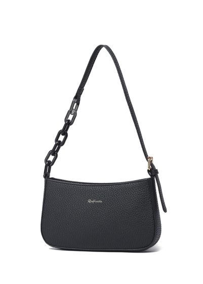 Raffaella Black Chain Saddle Bag