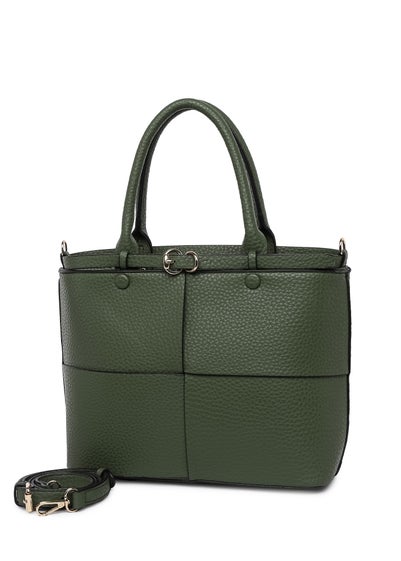 Raffaella Green Buckle Detail Shoulder Bag