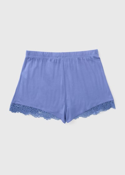 Blue Lace Pyjama Shorts