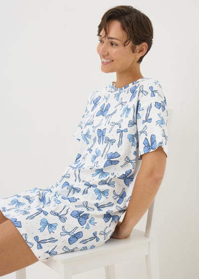 Blue Bow Nightie