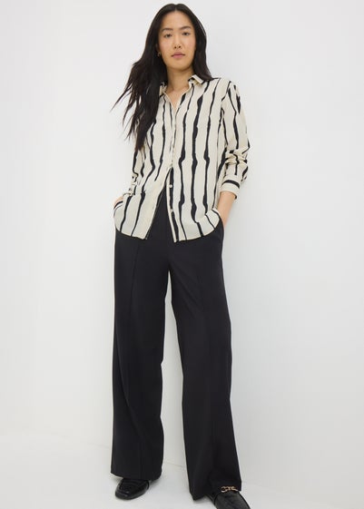 Et Vous Black Stripe Shirt