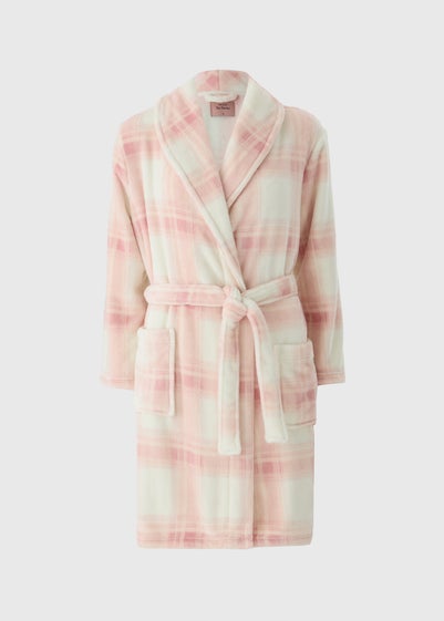 Pink Check Dressing Gown