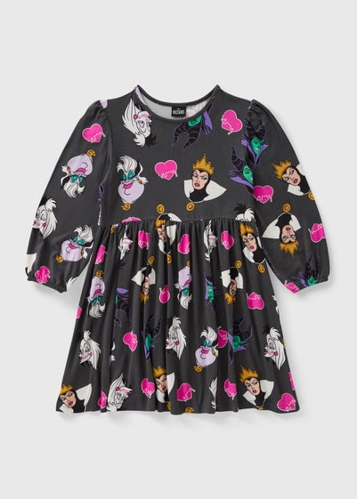 Girls Disney Grey Villians Dress