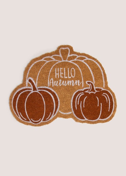 Pumpkin Autumn Door Mat