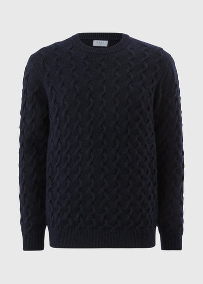 Black Crew Cable Jumper
