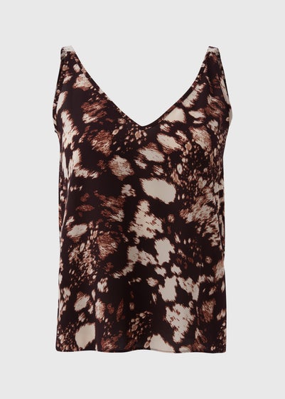 Et Vous Brown Animal Cami Tops