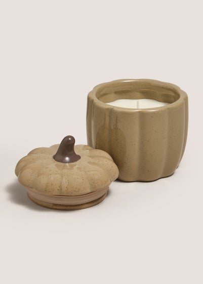 Green Speck Pumpkin Shape Candle