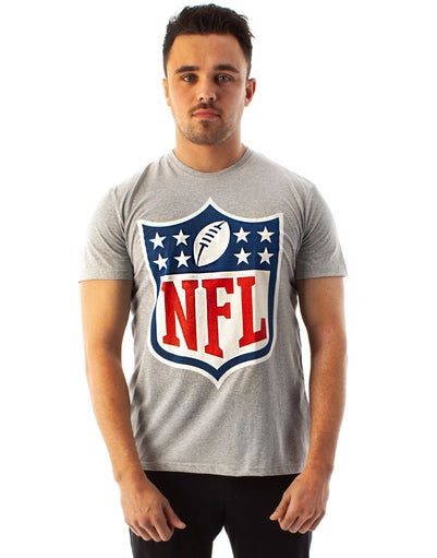 NFL Grey Shield Logo Short Sleeved T-Shirt