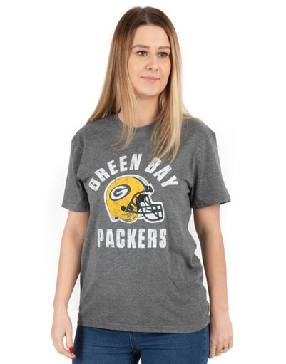 NFL Grey Green Bay Packers Short Sleeved T-Shirt