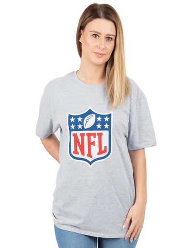 NFL Grey Shield Logo Short Sleeved T-Shirt