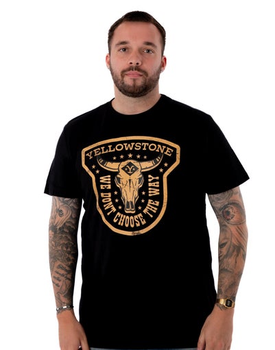 Yellowstone Black We Don't Choose The Way Short Sleeved T-Shirt