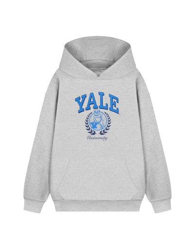 Yale Unisex Grey Dog Hoodie