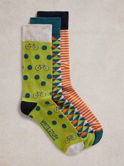 3er-Pack Socken Bicycle Geo